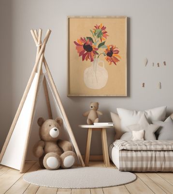 Sunflowers In A Vase