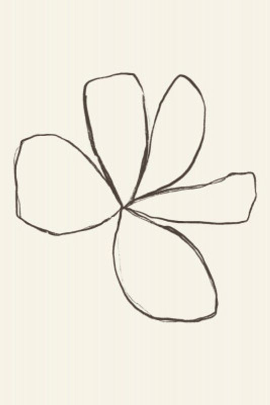 Petal Outline Sketch