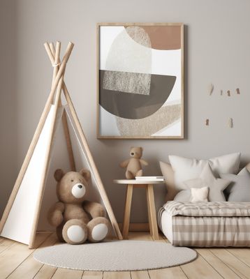 Earth Tone Geometric Art