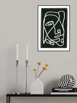 Abstract lined black