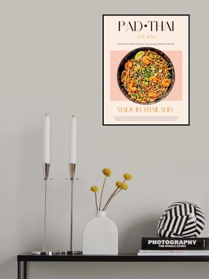 Elegant Illustration of Pad Thai