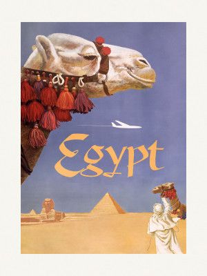 Egypt. Fly Twa (1960) Vintage Poster By David Klein