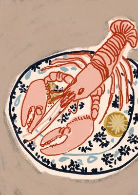 Pink Lobster Dinner