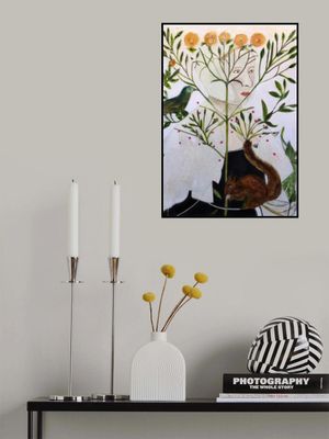 Emilia With a Yellow Blossom Tree