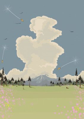 Landscape With A Towering Cloud