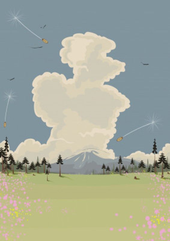 Landscape With A Towering Cloud