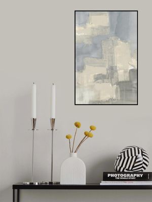 Abstract Neutral Grey and Beige Shapes 2