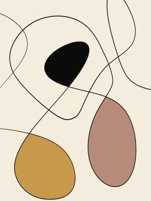 Minimal graceful line art abstract 19