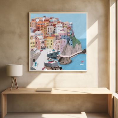 Manarola, Italy by Artist Carla Daly