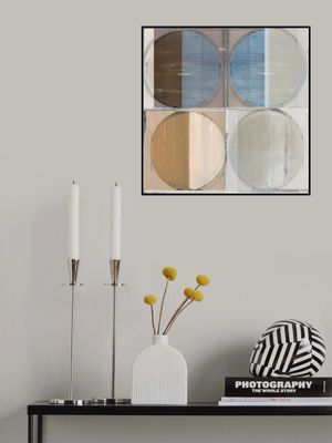 Four Circles and Squares Art Print 2