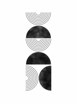 Black And White Geometric Shapes