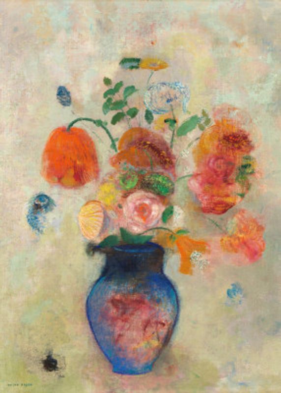 Large Vase With Flowers