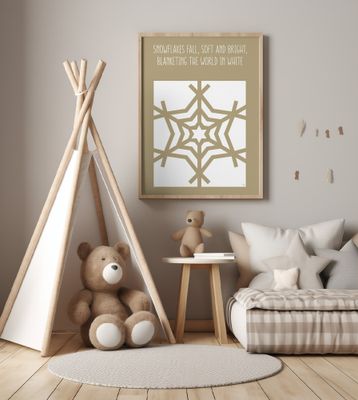 Stylized Snowflake Design