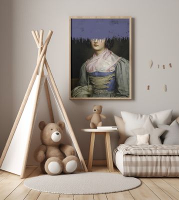 Portrait of Vintage Woman Collage