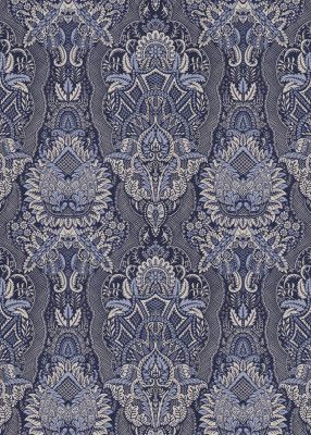 Ornate Floral Elegance Midnight Blue