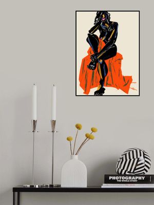 Woman Resting Her Chin On Her Hand Dark