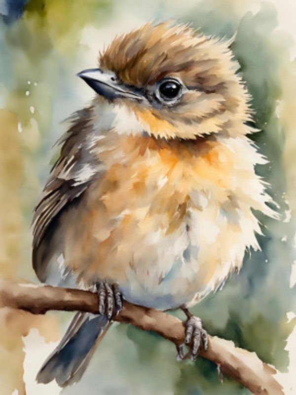 Little Bird Aquarell