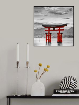 Torii of Itsukushima Shrine on Miyajima - colorkey