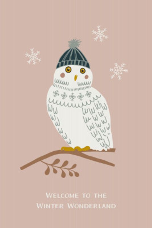 Cozy Owls Powder Pink