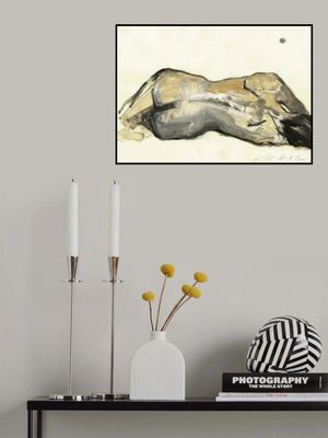 Sketch of a Reclining Nude Figure