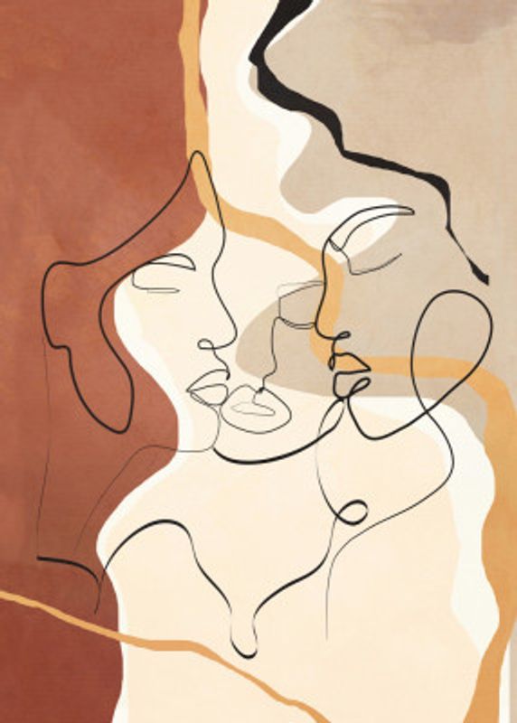 Earthy Line Faces