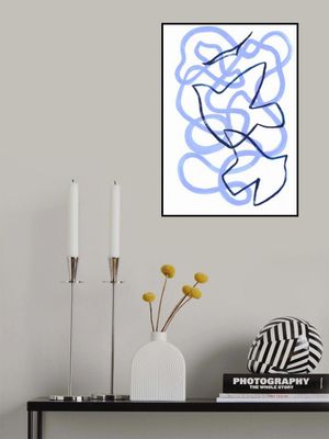 Dynamic Blue and Black Lines