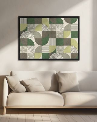 Palm Springs Desert Shapes Green