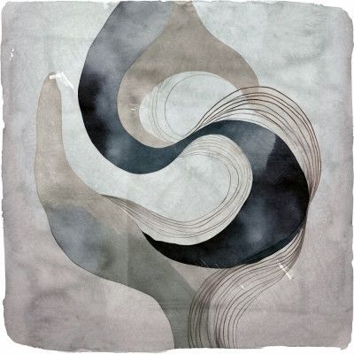 Abstract Green On Neutral Background 1