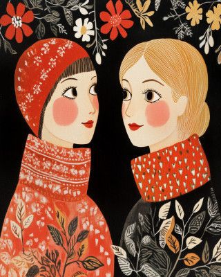 Vintage Style Mag Women Knittwear