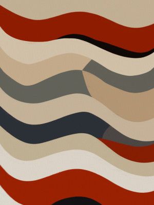 Overlapping Layers In Earthy Tones Of Red Beige