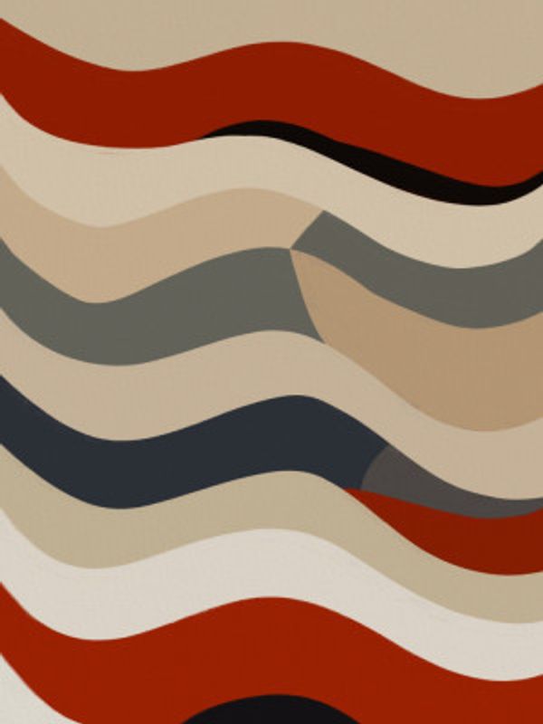 Overlapping Layers In Earthy Tones Of Red Beige