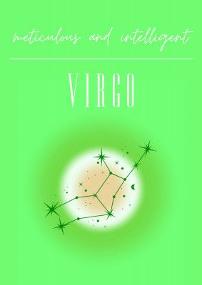Virgo Zodiac Print Art