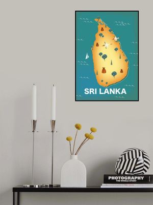 Sri Lanka Vintage Map