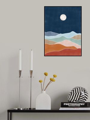 Moonlit Hill Scape