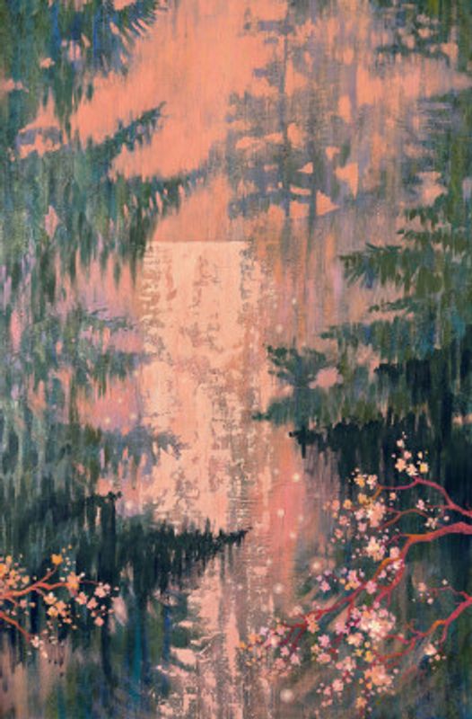 Sakura Waterfall Landscape