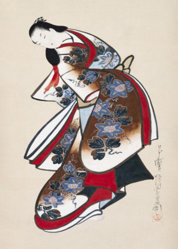 Japanese Women (1700s) Vintage Painting