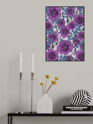 Flowers In The Garden Purple and Lilac