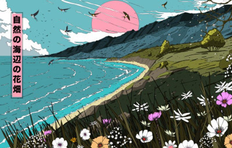 Natures Costal Meadow Panormama