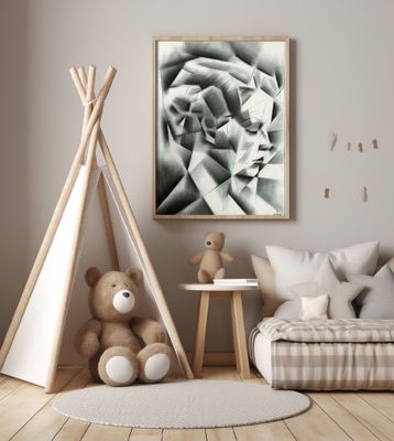 Geometric Shapes And Monochrome Shading