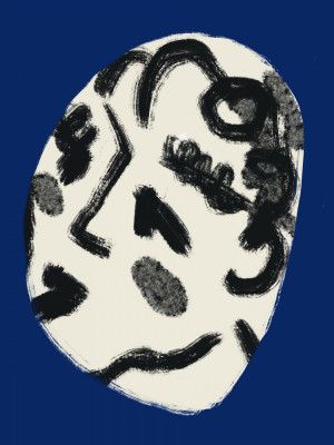 Lady Portrait In Blue