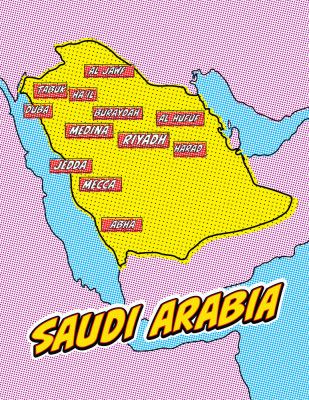 Saudi Arabia Pop Art Map