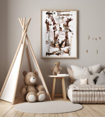 Earthy Tones With Geometric Shapes