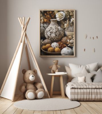 Ornate Floral Vessels