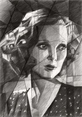 Geometric Portrait Of A Woman