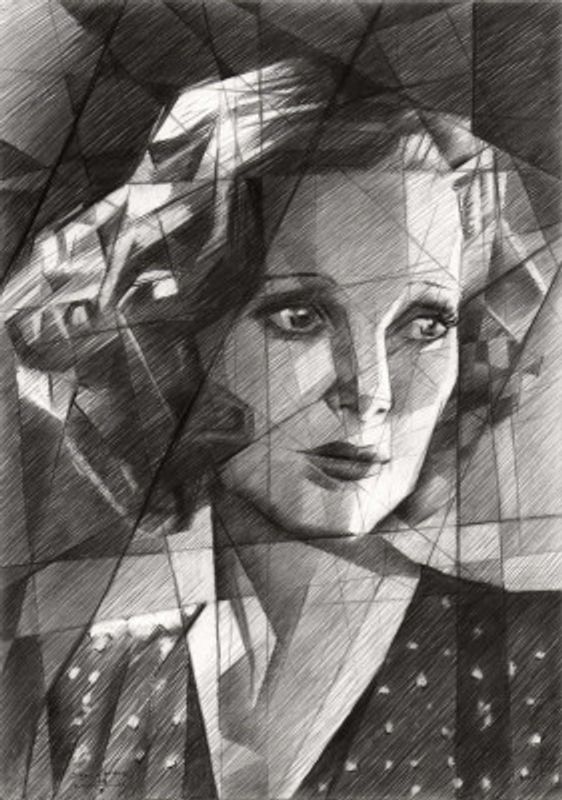 Geometric Portrait Of A Woman