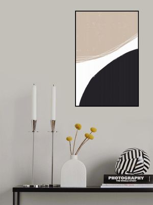 Beige And Black Organic Shapes