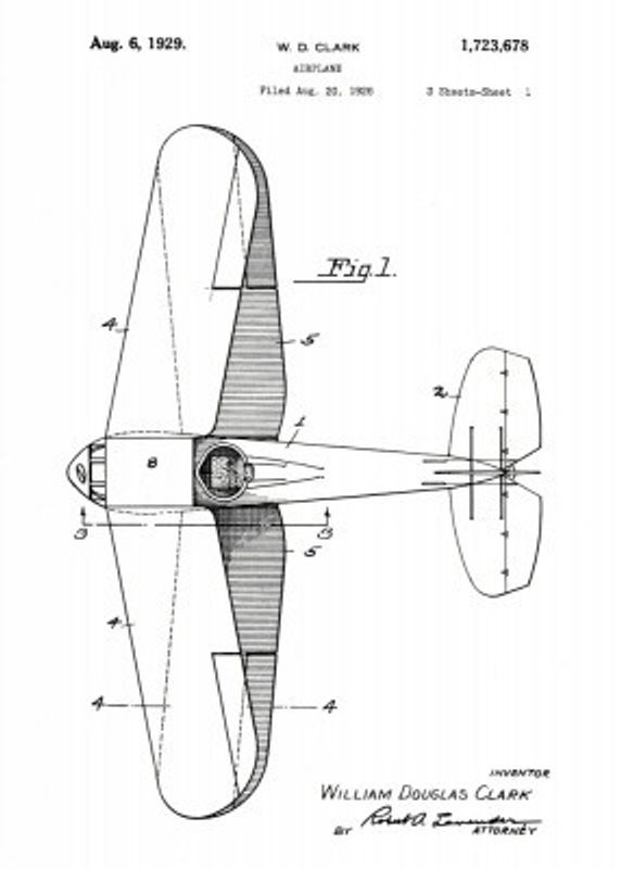 Airplane Patent 1926
