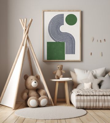 Modern Green Objects No.10