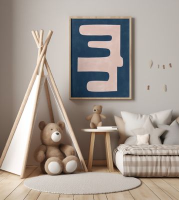 Pale Pink Organic Shape