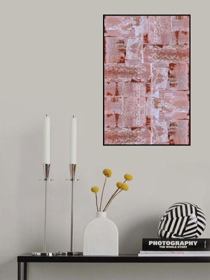 Cinnabar Soft Lines Texture No2 Print